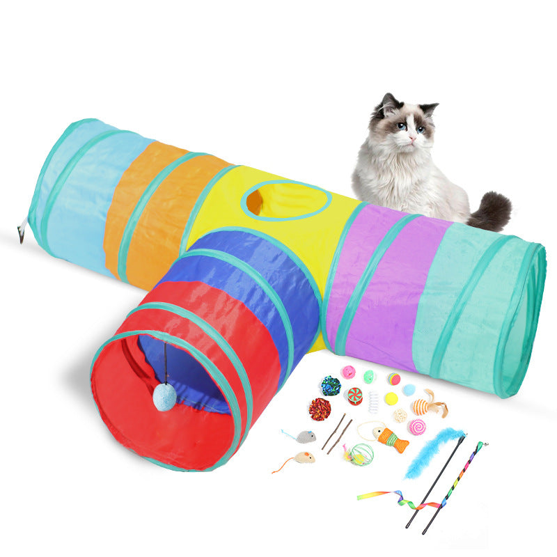 Foldable Pet Tunnel Climbing Path Toy: The Ultimate Playground for Your Feline Friend