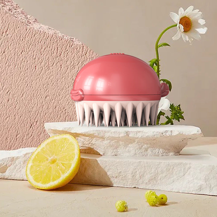 Transform Your Pet's Bath Time with the New Pet Puffer Bath Brush!
